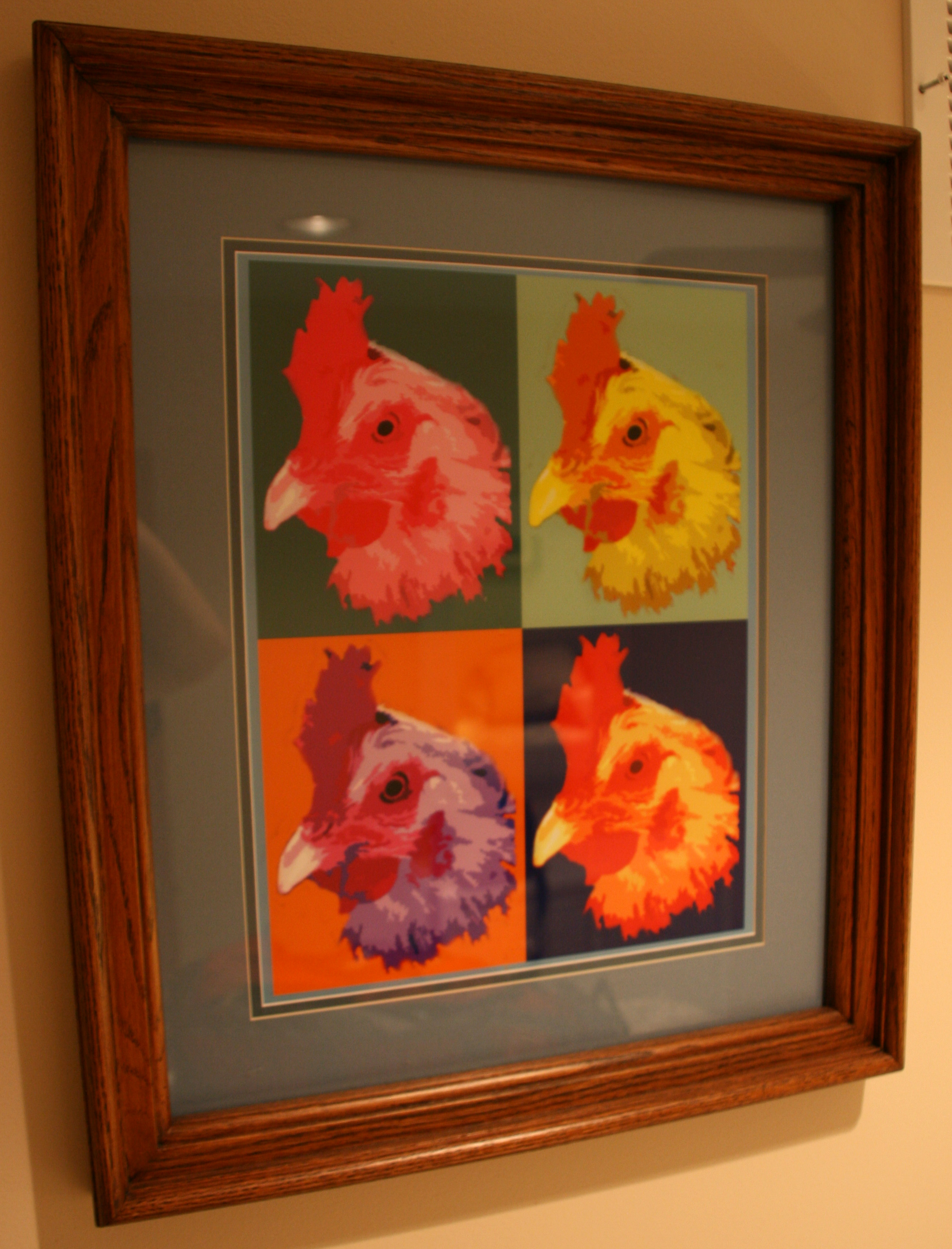 Warhol would absolutely have done chickens if only he'd thought of it.